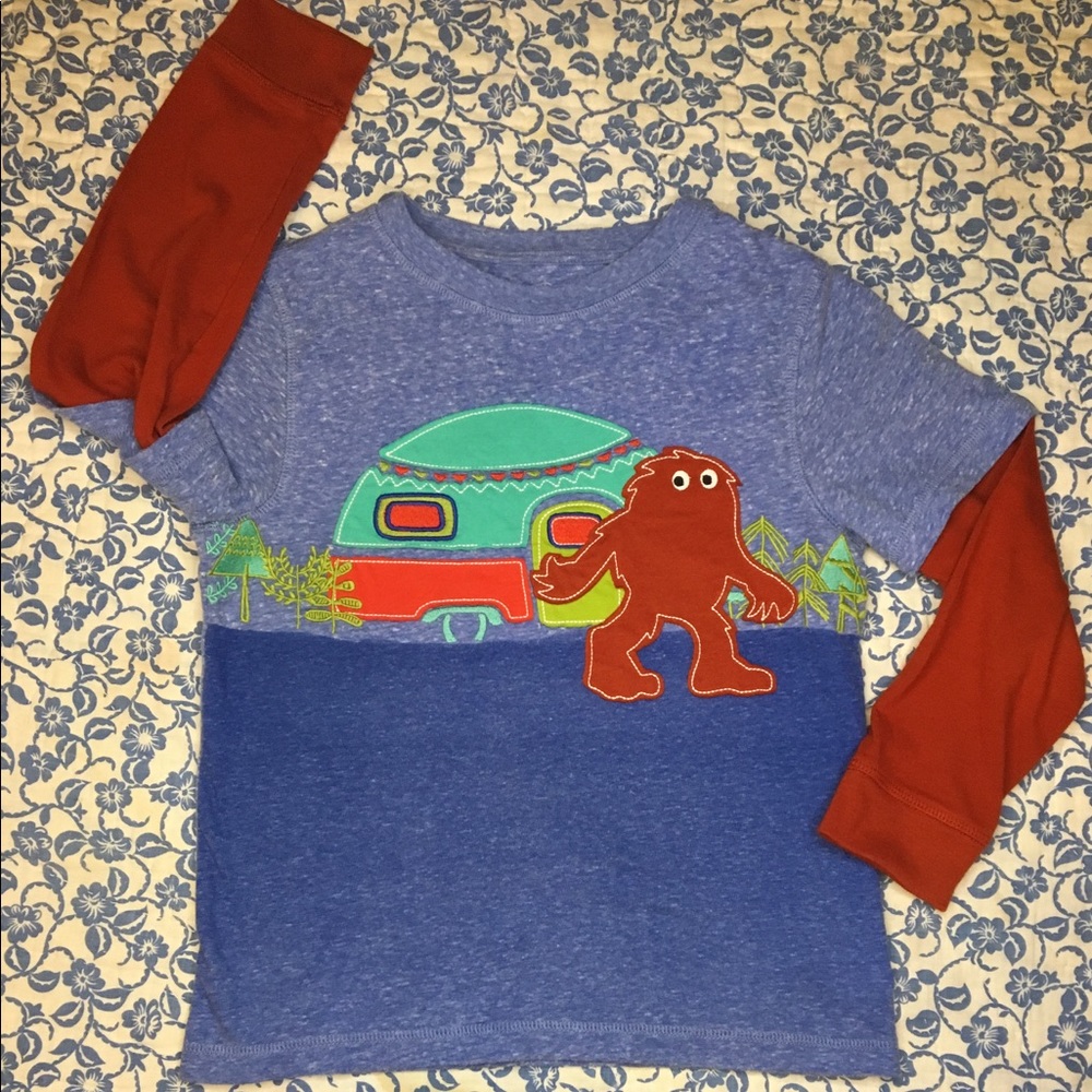 Long Sleeved Embroidered Tee